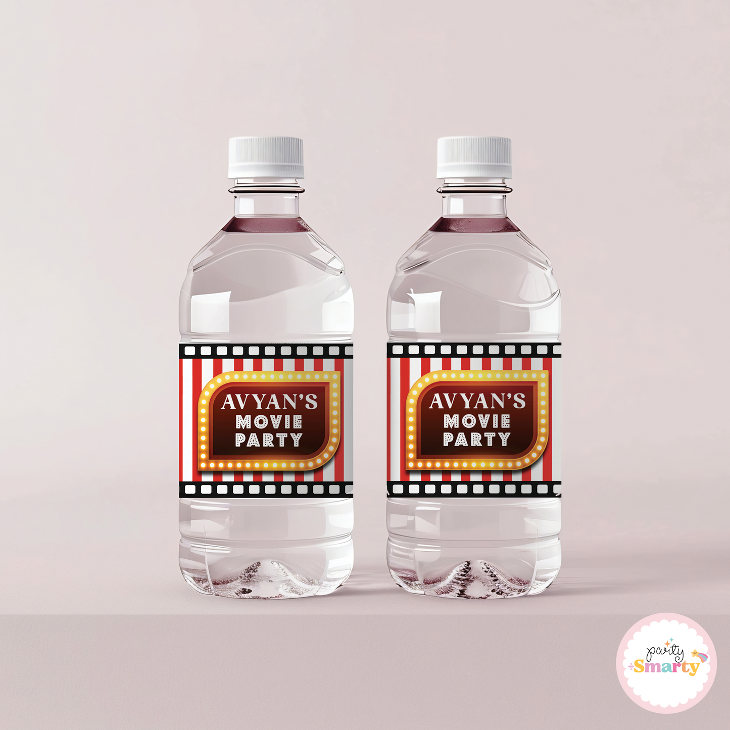 Movie Party Bottle Labels - Set of 10