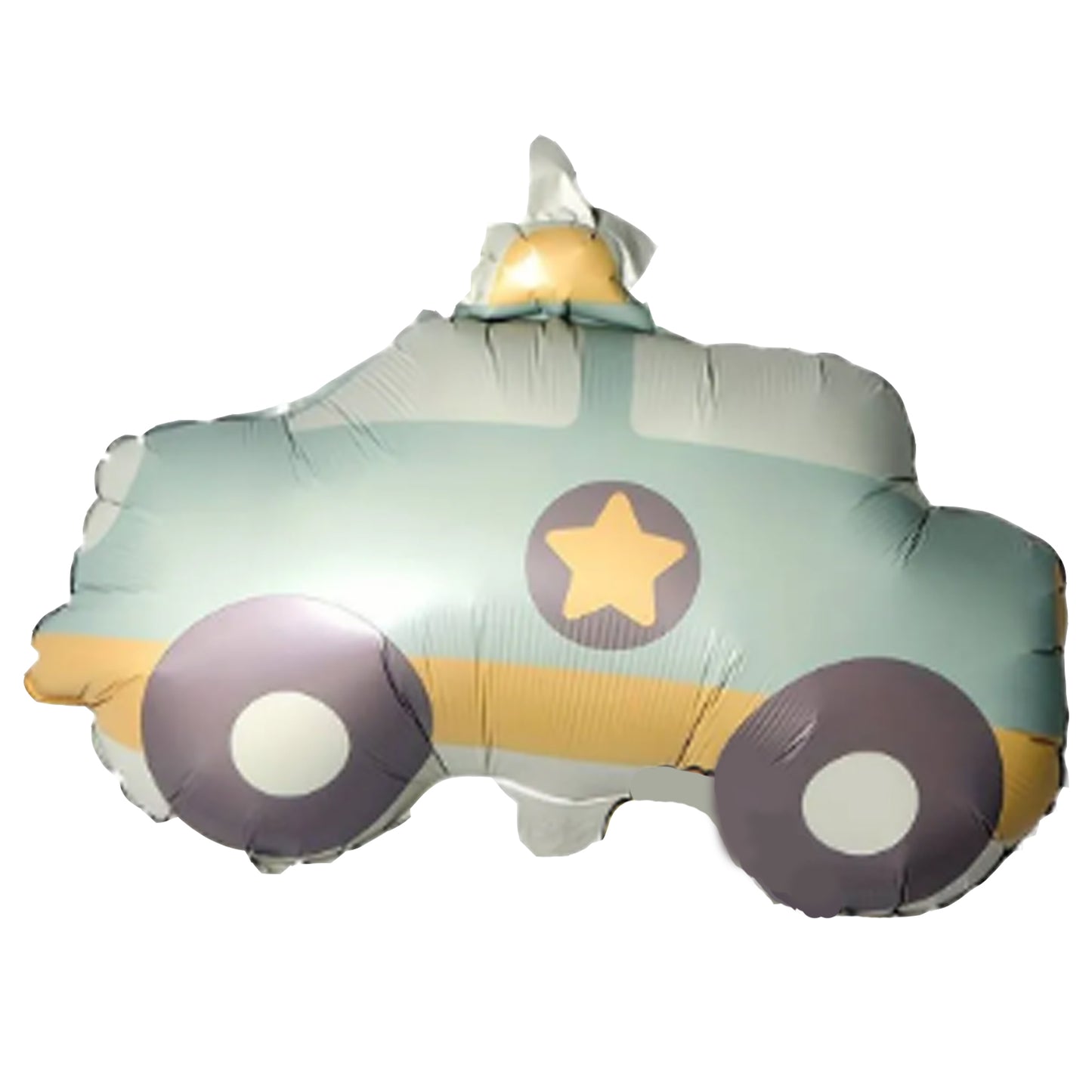 Pastel Green Police Car Foil Theme Balloons (Set of 1)
