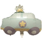 Pastel Green Police Car Foil Theme Balloons (Set of 1)