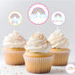 Pastel Rainbow Cupcake Topper