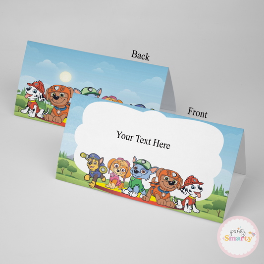 Paw Patrol Food Tags