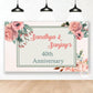 Peach Flower Anniversary Backdrop