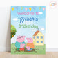 Peppa Pig Welcome Board