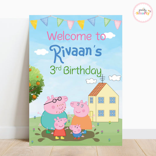 Peppa Pig Welcome Board