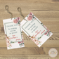 Peach Flower Anniversary Thank You Tags - Set of 22