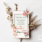Peach Flower Anniversary Thank You Tags - Set of 22