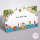 Pool Party Boy Food Tags - Set of 12