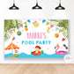 Pool Party Girl Backdrop