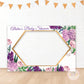 Purple Floral Baby Shower Photobooth