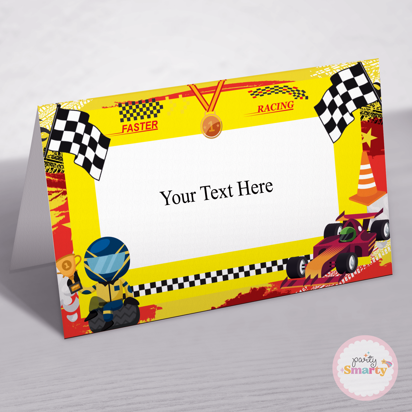 Race Car Food Tags