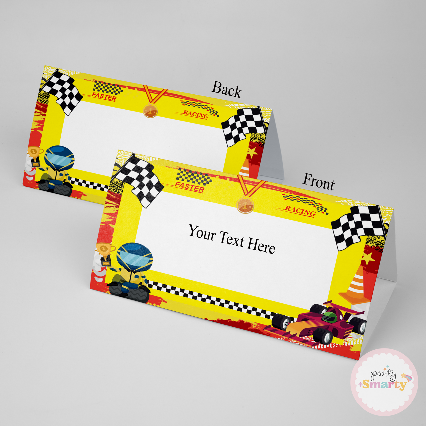 Race Car Food Tags