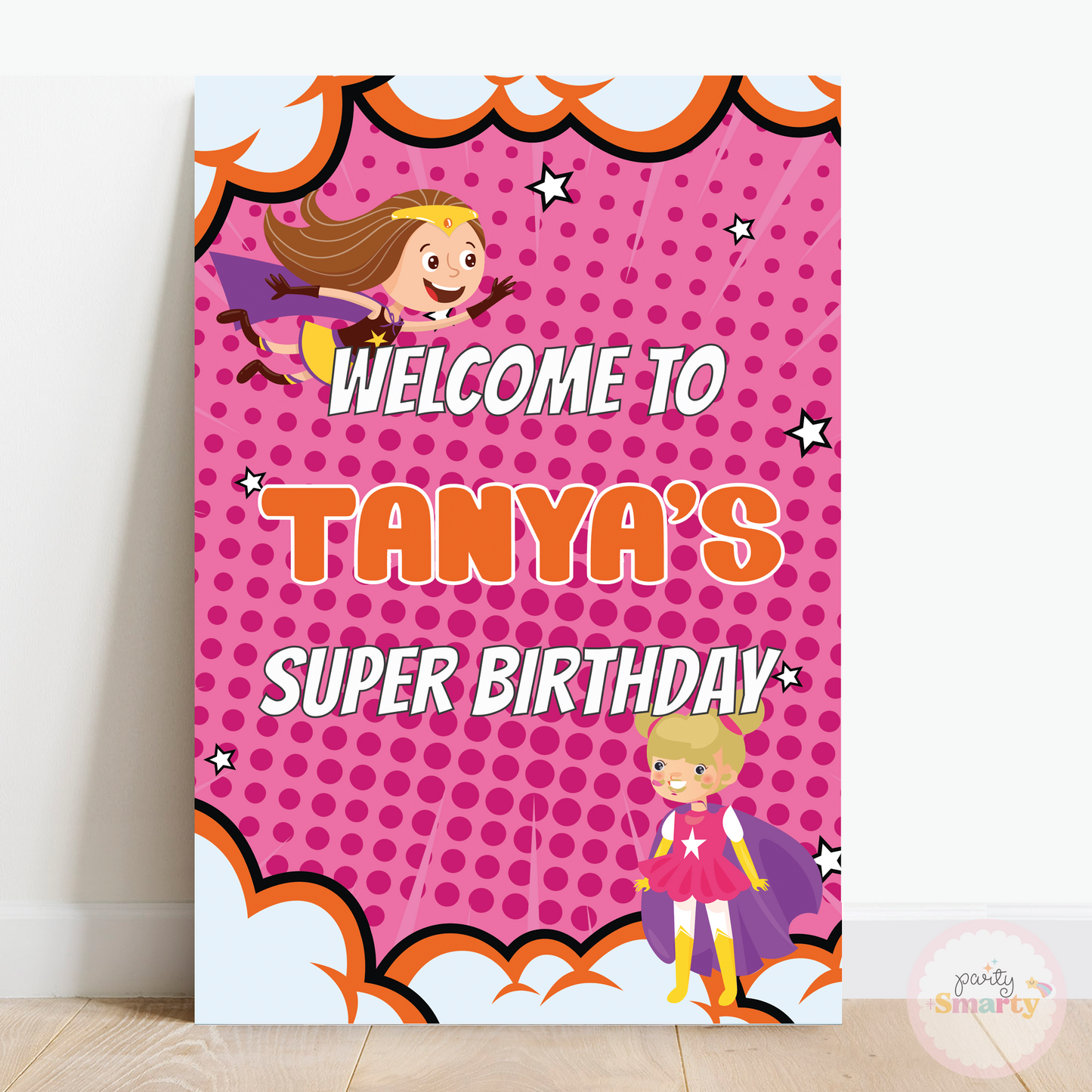 Super Girl Welcome Board