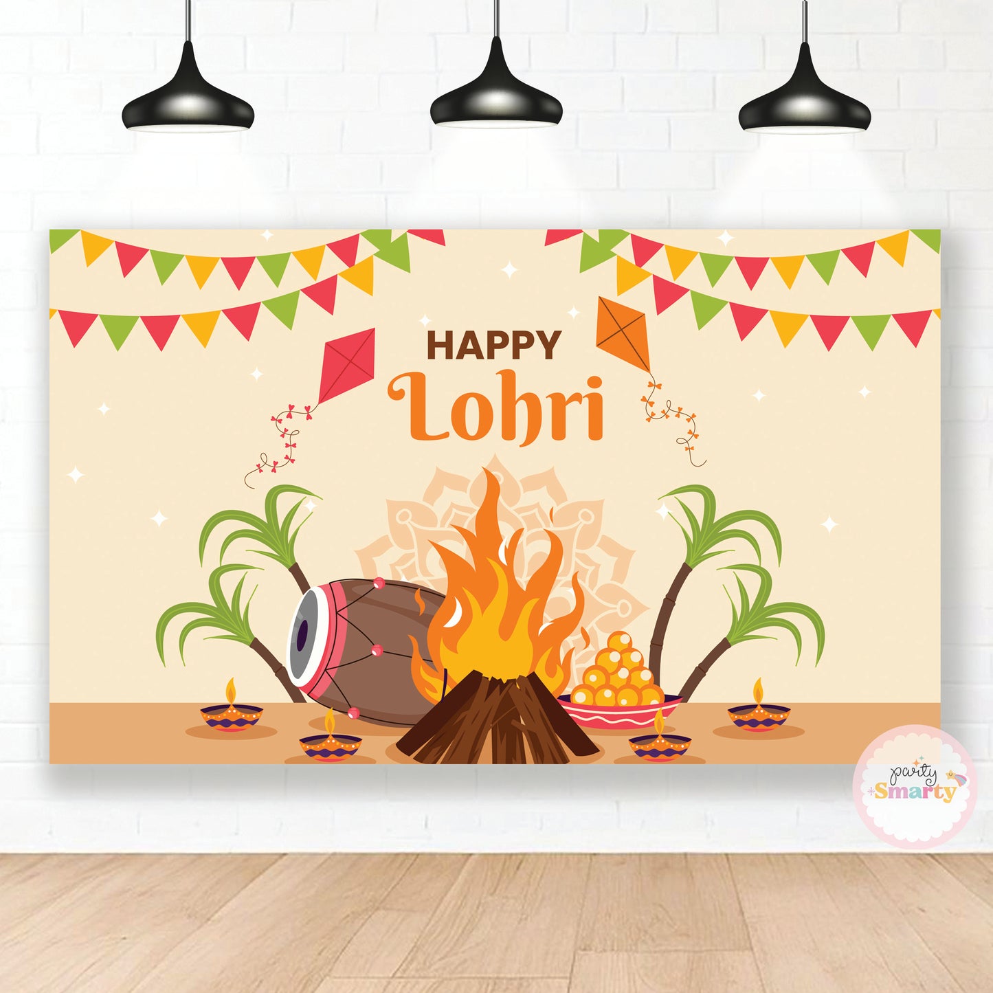 Lohri Backdrop