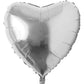 Silver Foil Heart Balloon