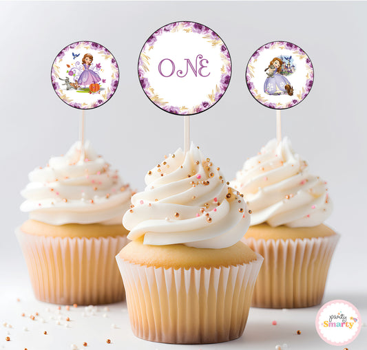 Sofia The First Cupcake Topper