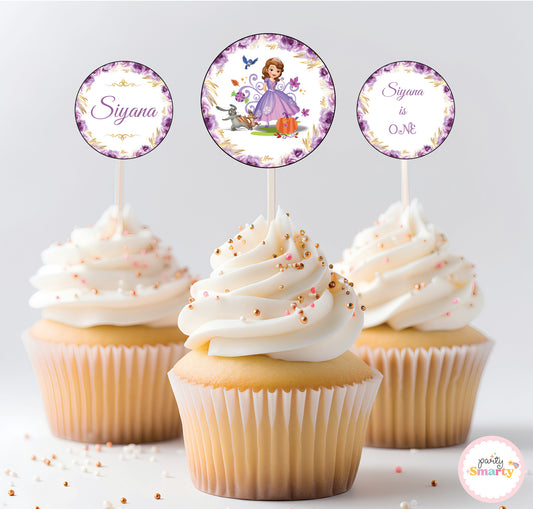 Sofia The First Cupcake Topper