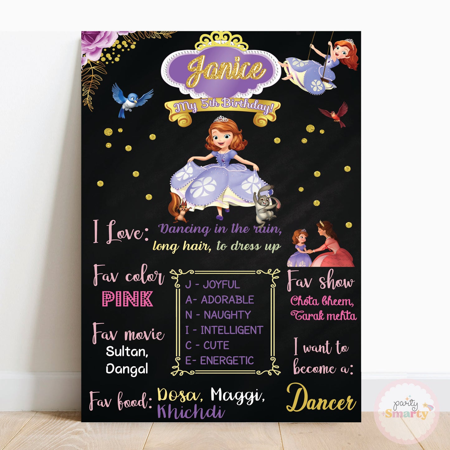 Sofia The First Chalkboard