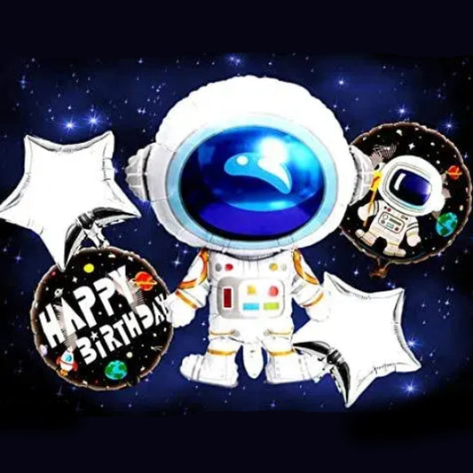Space Foil Theme Balloons (Set of 5)