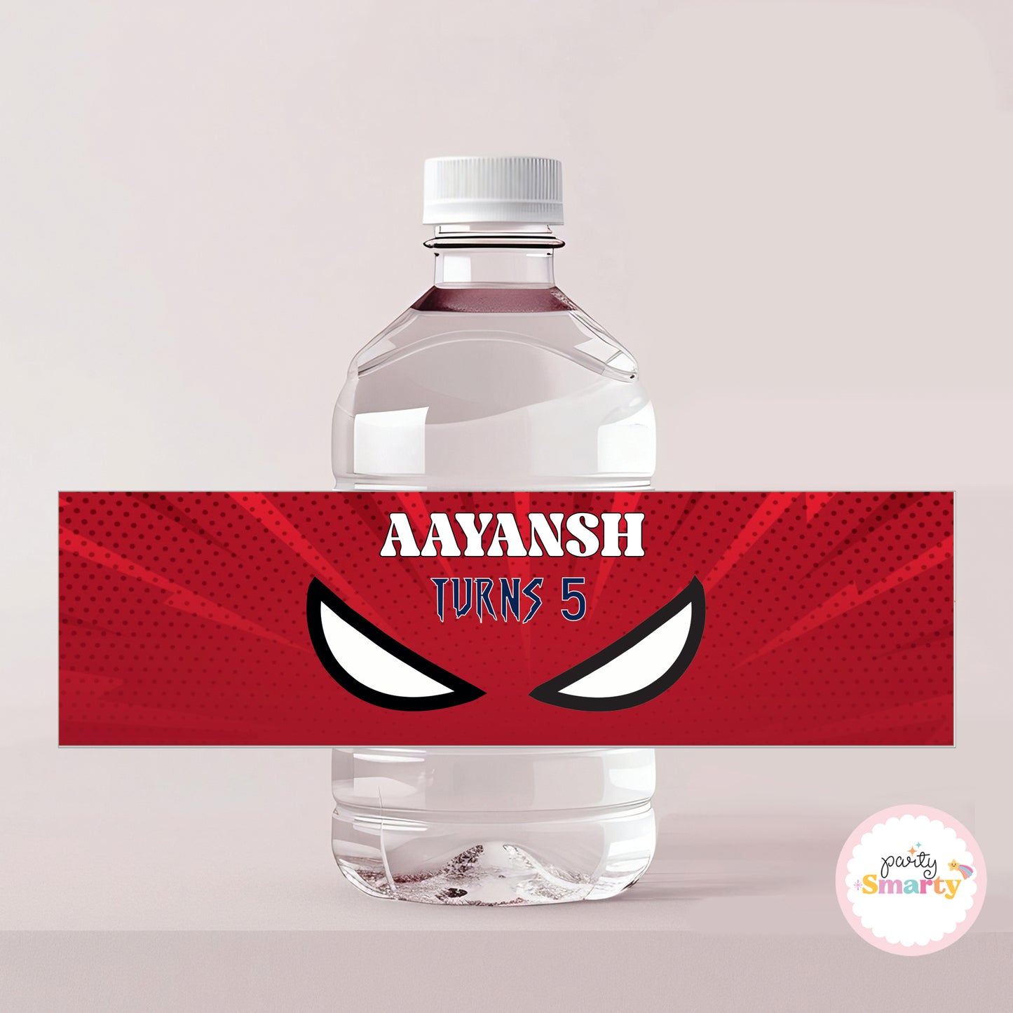 Spiderman Bottle Label