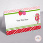 Strawberry Food Tags - Set of 12