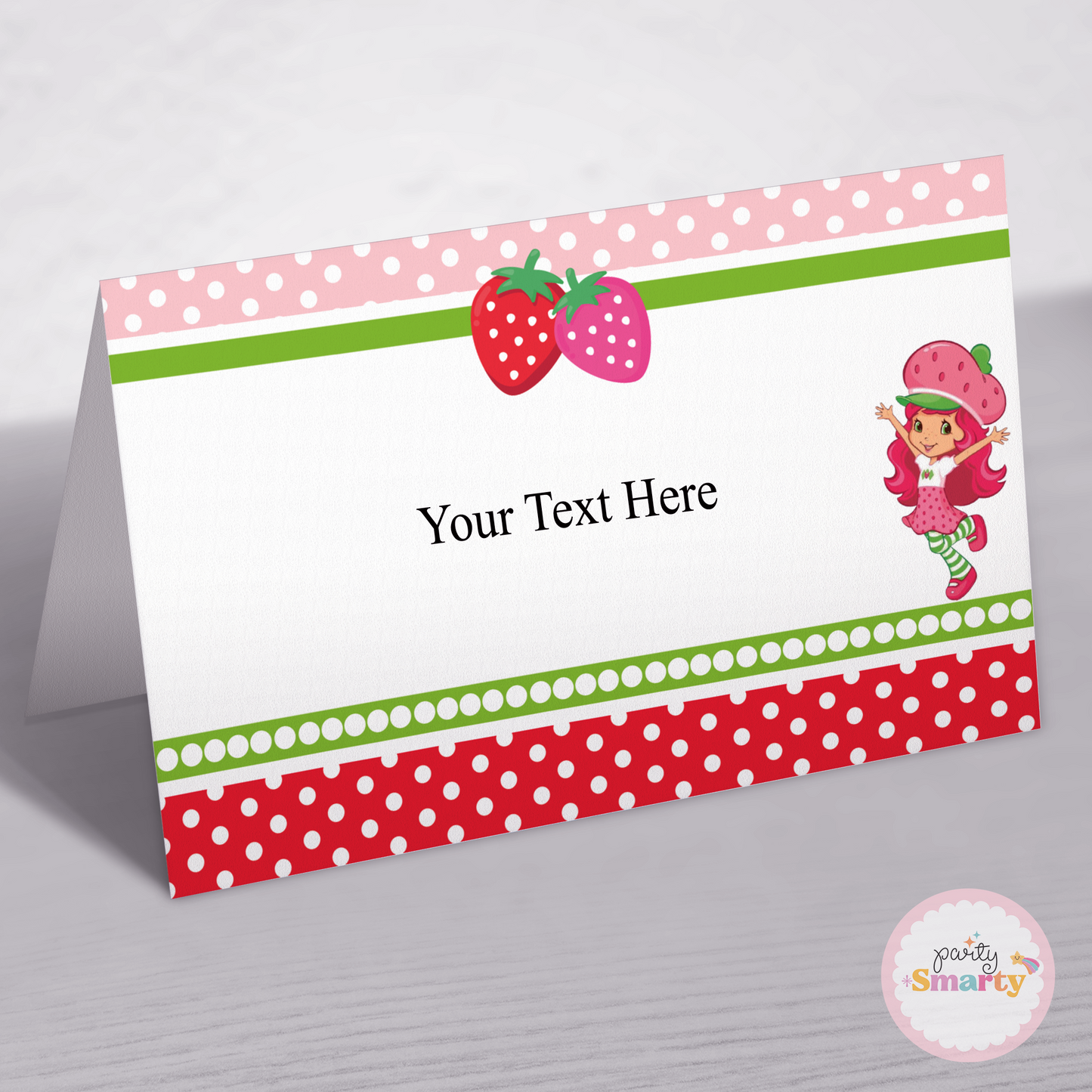 Strawberry Food Tags