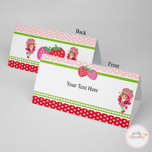 Strawberry Food Tags