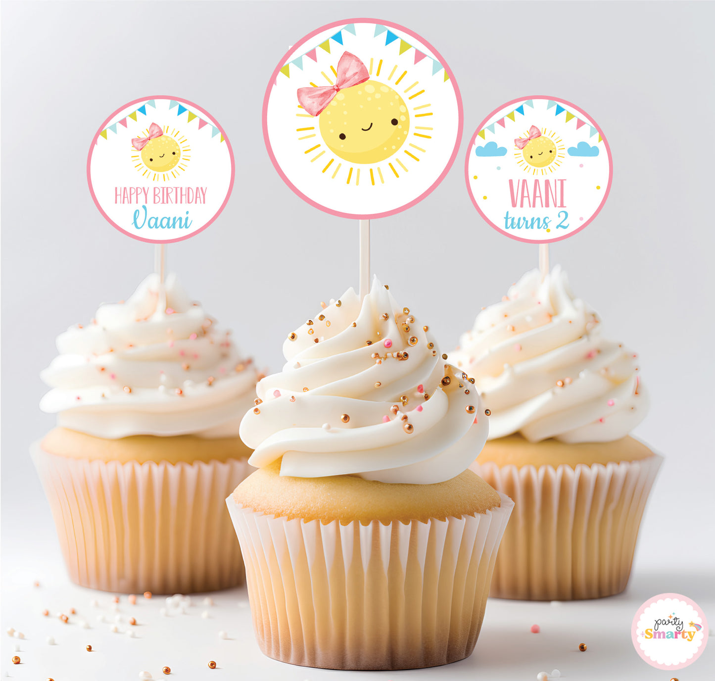 Sunshine Girl Cupcake Topper