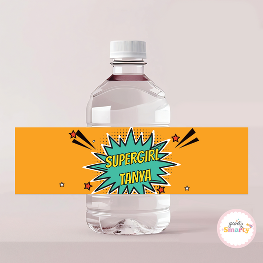 Super Girl Bottle Label