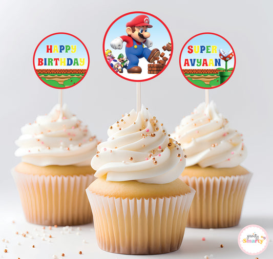 Super Mario Cupcake Topper