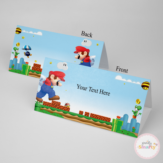 Super Mario Food Tags