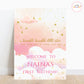 Twinkle Star Pink Welcome Board