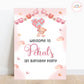 Teddy Bear Pink Welcome Board