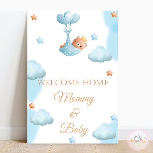 Teddy Boy Baby Welcome - Welcome Board