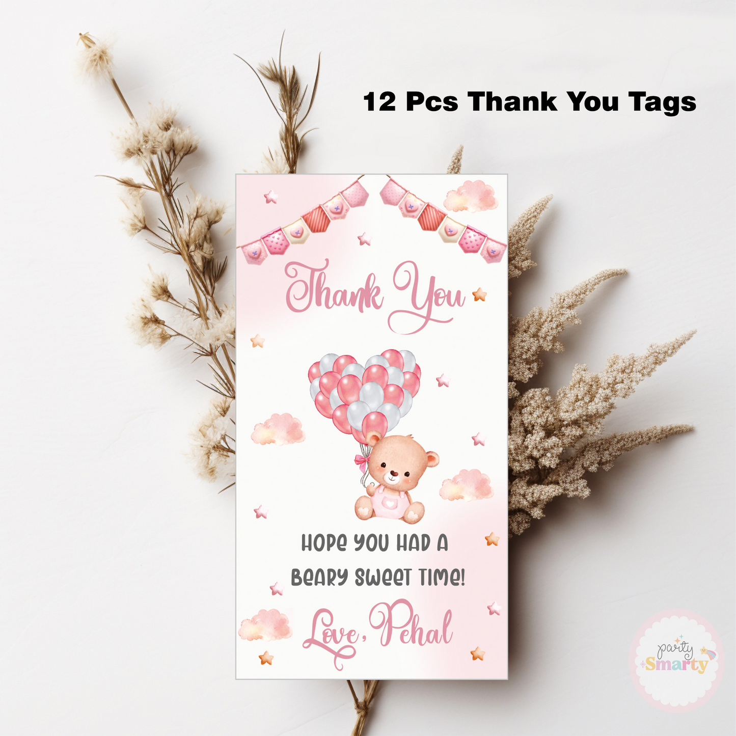 Teddy Bear Pink Smarty Saver 90 Piece Combo