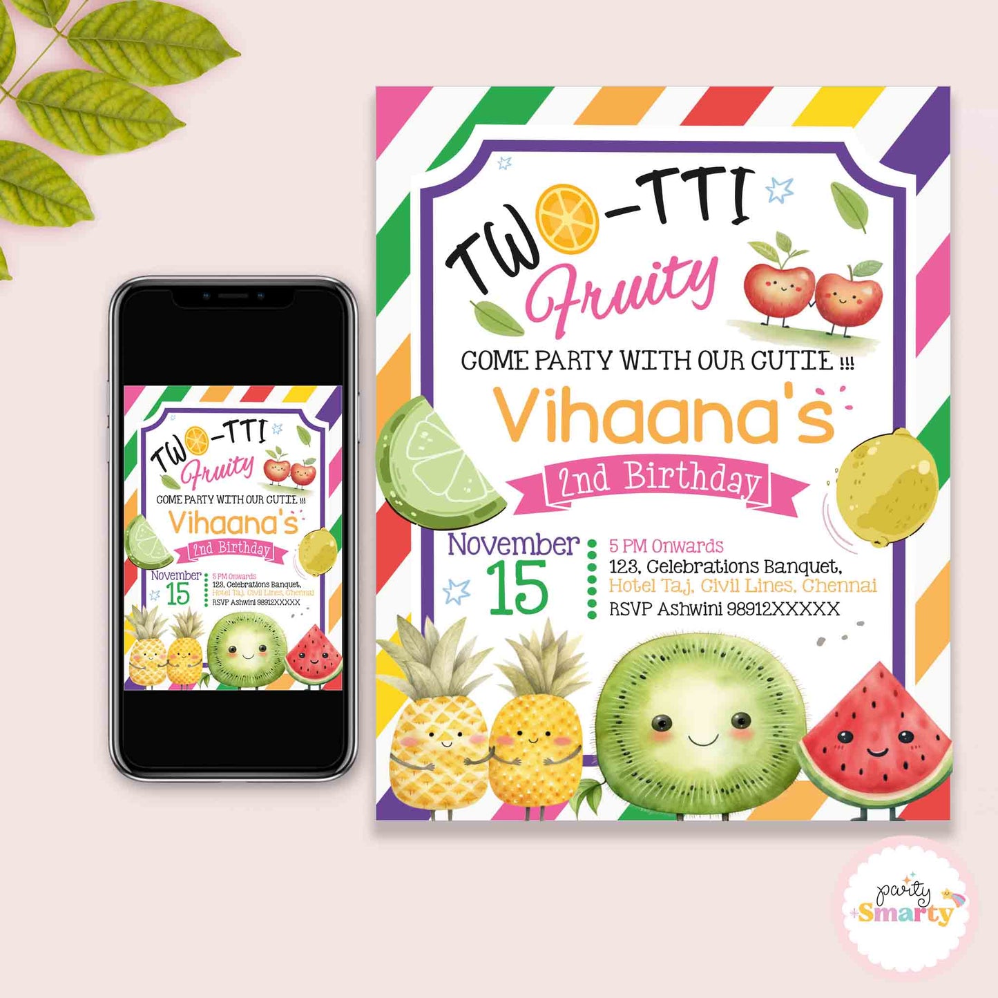 Tooty Fruity Invite