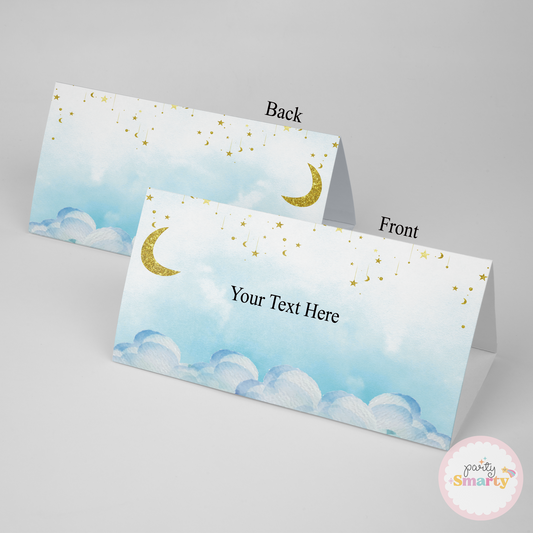 Twinkle Star Blue Food Tags