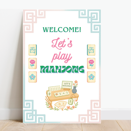 Mahjong Classic Welcome Board