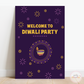 Purple Deepawali Welcome Board