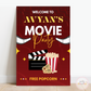 Movie Party Welcome Board