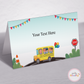 Wheels on the bus Food Tags - Set of 12