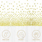 White with Golden Polka Dots - Table Covers