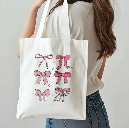 Cute Coquette Bows Tote Bag