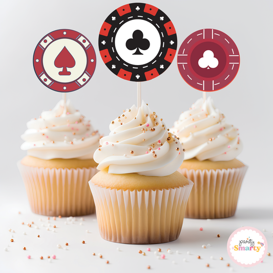 Diwali Cards Party Cupcake Toppers (Set Of 12)