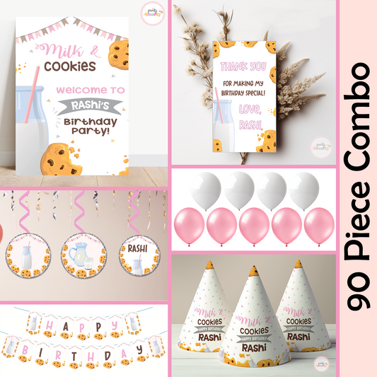 Milk & Cookies Pink Smarty Saver 90 Piece Combo