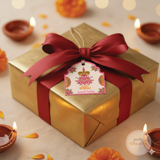 Elegant Diwali Tag - Set of 22 Cards