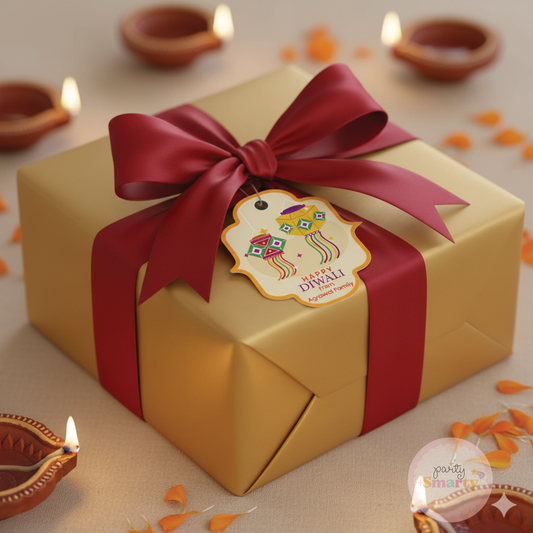 Beautiful Diwali Tags - Set of 22 Cards