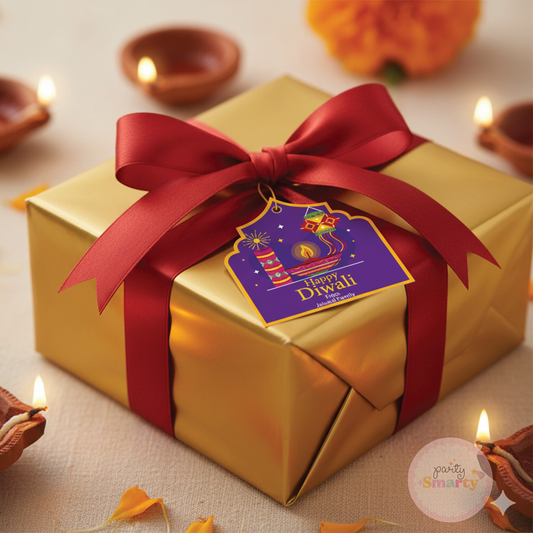 Colorful Diwali Tags - Set of 22 Cards