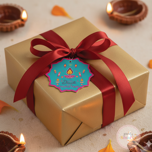 Aesthetic Diwali Tags - Set of 22 Cards