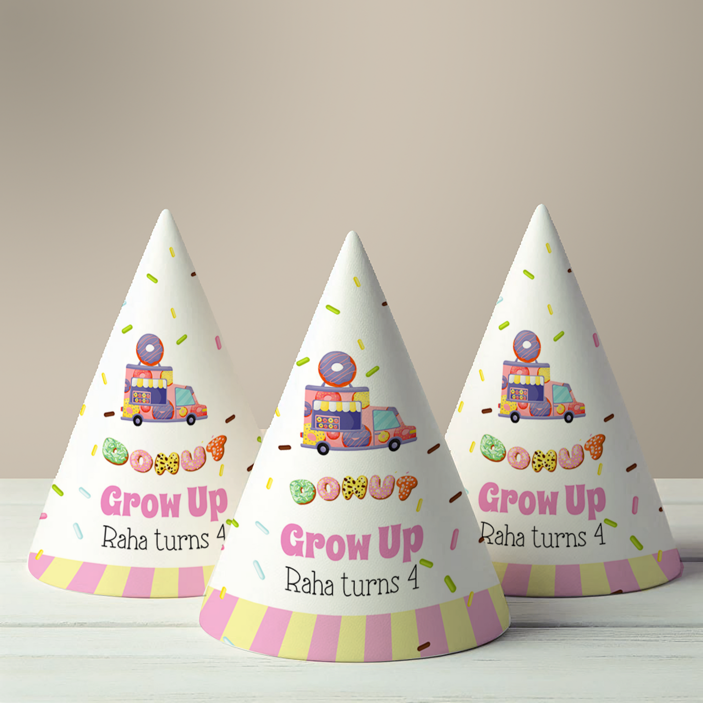 Donut Party Hat (Set of 10)