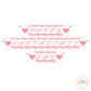 Pink Valentines Day Bunting